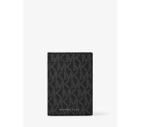 MK Tarjetero Hudson tipo libro con cordón y logotipo - Negro - Michael Kors ONE SIZE
