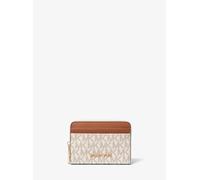MK Tarjetero Jet Set pequeño con logotipo y cremallera circundante - Nude - Michael Kors ONE SIZE