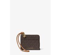 MK Tarjetero Jet Set pequeño con logotipo y tira de pulsera - Marrón - Michael Kors ONE SIZE