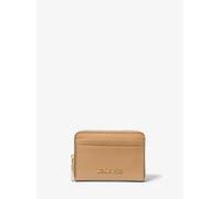MK Tarjetero Jet Set pequeño de piel granulada con cremallera circundante - Marrón - Michael Kors ONE SIZE