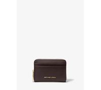 MK Tarjetero Jet Set pequeño de piel granulada con cremallera circundante - Marrón - Michael Kors ONE SIZE