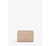 MK Tarjetero Jet Set pequeño de piel granulada con cremallera circundante - Nude - Michael Kors ONE SIZE