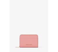 MK Tarjetero Jet Set pequeño de piel granulada con cremallera circundante - Rosa - Michael Kors ONE SIZE