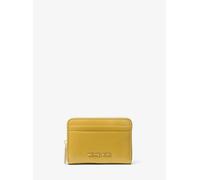 MK Tarjetero Jet Set pequeño de piel granulada con cremallera circundante - Verde - Michael Kors ONE SIZE