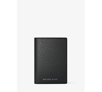 MK Tarjetero tipo libro Hudson de piel granulada - Negro - Michael Kors ONE SIZE