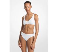 MK Top de bikini con incrustaciones de pedrería - Blanco - Michael Kors XS