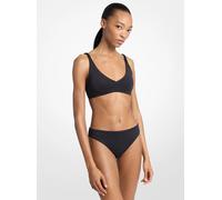MK Top de bikini con incrustaciones de pedrería - Negro - Michael Kors XS