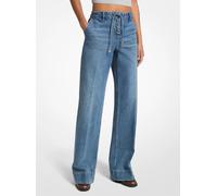 MK Vaquero Isla de talle alto de denim elástico - Azul - Michael Kors EU38