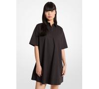 MK Vestido camisero de popelina de algodón - Negro - Michael Kors S