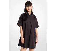 MK Vestido camisero de popelina de algodón - Negro - Michael Kors XXS