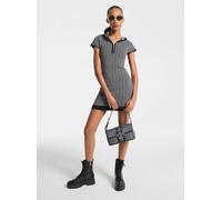 MK Vestido de jacquard con capucha y logotipo MK2000 - Plateado - Michael Kors XS