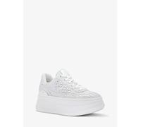MK Zapatilla Hayes con plataforma de mezcla de lino con tachuelas - Gris - Michael Kors EU 36