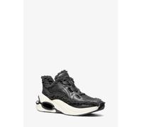 MK Zapatilla Toni de piel desgastada y sherpa - Negro - Michael Kors EU 38