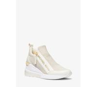 MK Zapatilla Willis de punto elástico metalizado - Dorado - Michael Kors EU 41