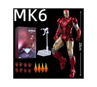 (MK6)Zd Toys Iron Man Legends MK42 MK43 War Machine 1/10 Tony Stark modelo figura de acción
