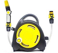 MKAK Carrete De Manguera Multifunción Con Pistola Rociadora, Riego Césped/lavado Autos/carro De Riego Manguera De Jardín Retráctil Baño De Mascotas