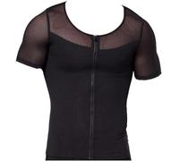 MKAK Chalecos for hombres adelgazantes moldeador de cuerpo, compresión sin mangas, Corrector de postura de espalda y pecho sin costuras, corsé de ajuste Abdominal(Black,XX-Large)