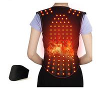 MKAK Cinturón de soporte de descompresión completo de la espalda, 108pcs imanes de autocalentamiento espina lumbar con cuello de hombro cinturón de soporte de cinturón trasero Fisioterapia física(M)