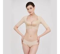 MKAK Faja invisible for brazo de manga larga, soporte transpirable for mujer, dispositivo de soporte for espalda, cinturón moldeador, soporte for pecho de manga corta(Beige,M)