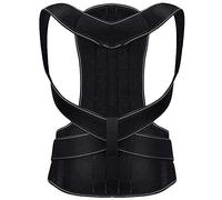 MKAK Hombres negro postura corrector escoliosis espalda espalda espina corsé correa cinturón hombro terapia soporte mala postura correa corrección(M)