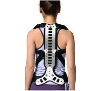 MKAK Soporte de espalda de metal Ajustable Hombro Atrás PRUEBA Hombres y mujeres Clavícula Soporte de clavícula y encendimiento Back Trainer Alivio del dolor(S)
