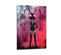 MKALDXCC Póster decorativo con diseño de conejo y alma de conejo, lienzo para pared e imagen artística moderna para decoración de dormitorio familiar, 40 x 60 cm