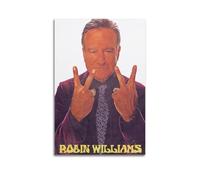 MKALDXCC Póster decorativo de Robin Williams, lienzo para pared e impresión artística moderna para decoración de dormitorio familiar, 50 x 75 cm