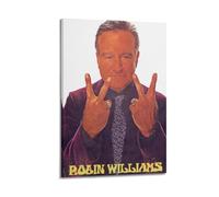 MKALDXCC Póster decorativo de Robin Williams, lienzo para pared e impresión artística moderna para decoración de dormitorio familiar, 12 x 18 pulgadas (30 x 45 cm)