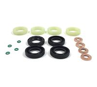 MKAREPART Kit de sello de boquilla de inyector de combustible, sello de inyector de combustible + arandela + juego de juntas tóricas + espárragos para inyectores (sin pernos de inyector)