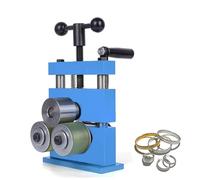 Mkasbn Máquina dobladora de Pulseras Manual - Laminadora 2 en 1 con manivela para Pulseras, Pendientes y Anillos, para Dar Forma a Joyas de Oro, Plata y Cobre.