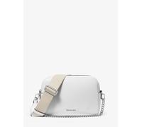 Michael Kors Bryant Medium Double Zip Chain Camera Crossbody Bag, Bolso Cruzado para Mujer, Blanco óptico, Talla única