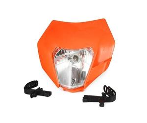 MKBHD Apto for KTM EXC SX XC XC W XCF SXF EXC 125 530 2012-2016, faro delantero for motocross, motocross, enduro, máscara, placa de faro(2016 Orange)