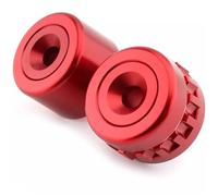 MKBHD Tapón de extremo de agarre for manillar de motocicleta, bloqueo del acelerador, barra de abrazadera de control de crucero, compatible con B/M/W F650 750 800 850 F900 R1200GS R R1250 S1000XR(Red)