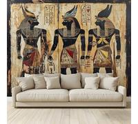MKBKLI Papel pintado panorámico 3D de pared de Cleopatra retro póster de pared no tejido tapicería decoración fondo de pared TV salón póster 250 (H) x 175 (L) cm