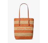 MKBolso tote Quinn grande de paja tejida a mano - Naranja - Michael Kors ONE SIZE