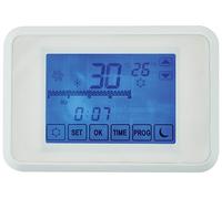 MKC mk932 cronotermostato, Touch Screen con programación semanal, Blanco
