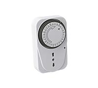 MKC | Temporizador Mecánico Semanal, Enchufe Temporizado MKTIW-1, C/Switch, Función ON/Off, Indicador LED, Tiempo de Configuración min 2 Horas al día Durante 7 días, 220-240V, 3500W, Enchufe 10/16A