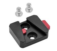 Mkcavne 1/4 Universal V Cambio Rápido Placa Adaptador Accesorios Portátil Individual para Todos los Ptz y Cámara Negro