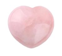 MKEAWWU 1 Pieza Cuarzo Rosa Piedra Curativa En Forma De Corazón De Cuarzo Rosa Natural De 45Mm Para Energía De Chakra Meditación Masaje Y Decoración