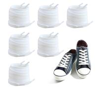 MKEAWWU 6 pares, 12 piezas Cordones Planos Para Zapatillas,Cordones Converse Altas, Cordones Planos Para Sneakers,Cordones Zapatillas Deporte, 120 Cm De Largo 0.8Cm De Ancho