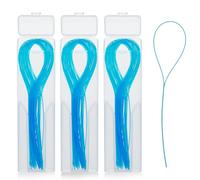 MKEAWWU Hilo Dental Ortodoncia Enhebradores Limpieza Profunda 15Cm, 3 Cajas De 150 Unidades Para Brackets Puentes Implantes