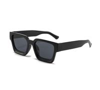 MKEAWWU Retangle Spesse Con Occhiali Da Sole Robusti Rettangolari Per Donne Uomini Alla Moda Classici Stretti Piazza Nera Di Tartaruga Telaio In Tela Da Sole,Gafas De Sol Mujer