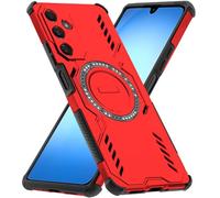 Mkej Funda para Samsung Galaxy A17 5G Disipación Funda, Mate Antichoque, Antideslizante, Resistente a rayaduras TPU y PC Carcasa para Samsung Galaxy A17 5G magnético Fundas, Rojo
