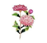 MKEMQXBEP 2 broches de Flores chapados en Color Vintage for Mujer, for Bodas, Ramos de Diamantes de imitación, bisutería, Accesorios de joyería for Ropa