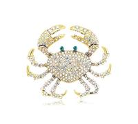 MKEMQXBEP Broches de Cangrejo con Diamantes de imitación for Mujer, Regalos for Fiestas, Banquetes, Mochilas, Accesorios de joyería(Color 3 1PC)