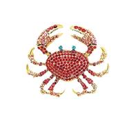 MKEMQXBEP Broches de Cangrejo con Diamantes de imitación for Mujer, Regalos for Fiestas, Banquetes, Mochilas, Accesorios de joyería(Color 1 1PC)