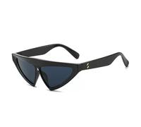MKEMQXBEP Gafas de Sol Triangulares de Moda Vintage for Mujer y Hombre, Gafas de Sol Punk Modernas con protección UV400.(Black 1PC)