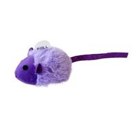 MKEMQXBEP Juguete de Peluche for Gato con Sonido chirriante, ratón Interactivo for Gatitos.(Purple 1PC)
