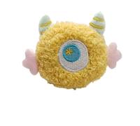 MKEMQXBEP Juguete Interactivo for Masticar Gatos, Suave y Colorido, for rechinar los Dientes(Yellow 1PC)