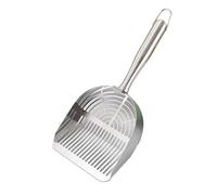 MKEMQXBEP Pala for Arena de Gatos de Acero Inoxidable 304, de Metal, portátil, for Limpieza de Mascotas en el hogar.(Striped Type 1PC)